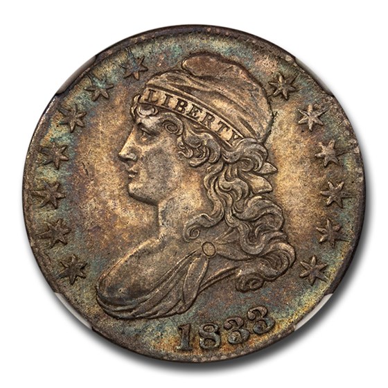 1833 Capped Bust Half Dollar AU-53 NGC CAC 1833 Capped Bust Half Dollar AU-53 NGC CAC